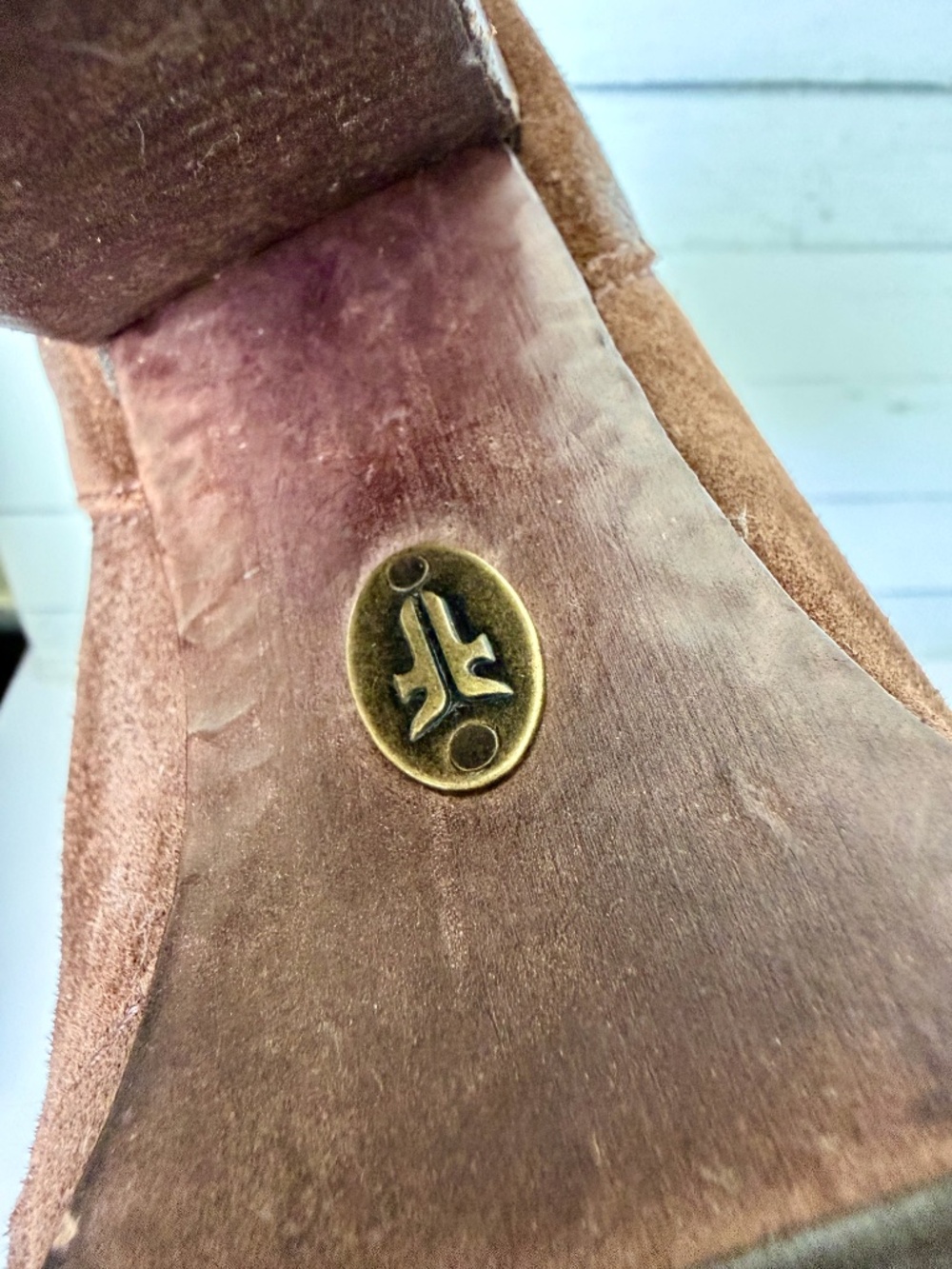 Frye Women’s Parker Toe Brown Suede Ankle Boot Heel Lace-up Size US 7.5 - Picture 7 of 14